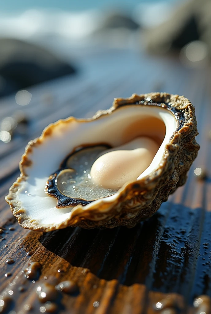 someone holding a half of a oyster in a basket with a lemon slice, oysters, delicacy, high quality product image”, ❤🔥🍄🌪, yummy, abalone, momoshiki ōtsutsuki, hyperdetailed!, shui mo hua, 8 h, adult, 🦩🪐🐞👩🏻🦳, medium portrait, nacre
