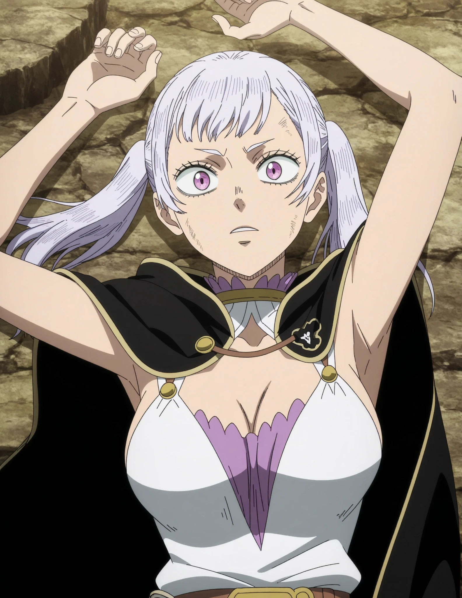 anime styling, Noelle Silva, Black Clover, aga around, magic effects, high qualiy,
