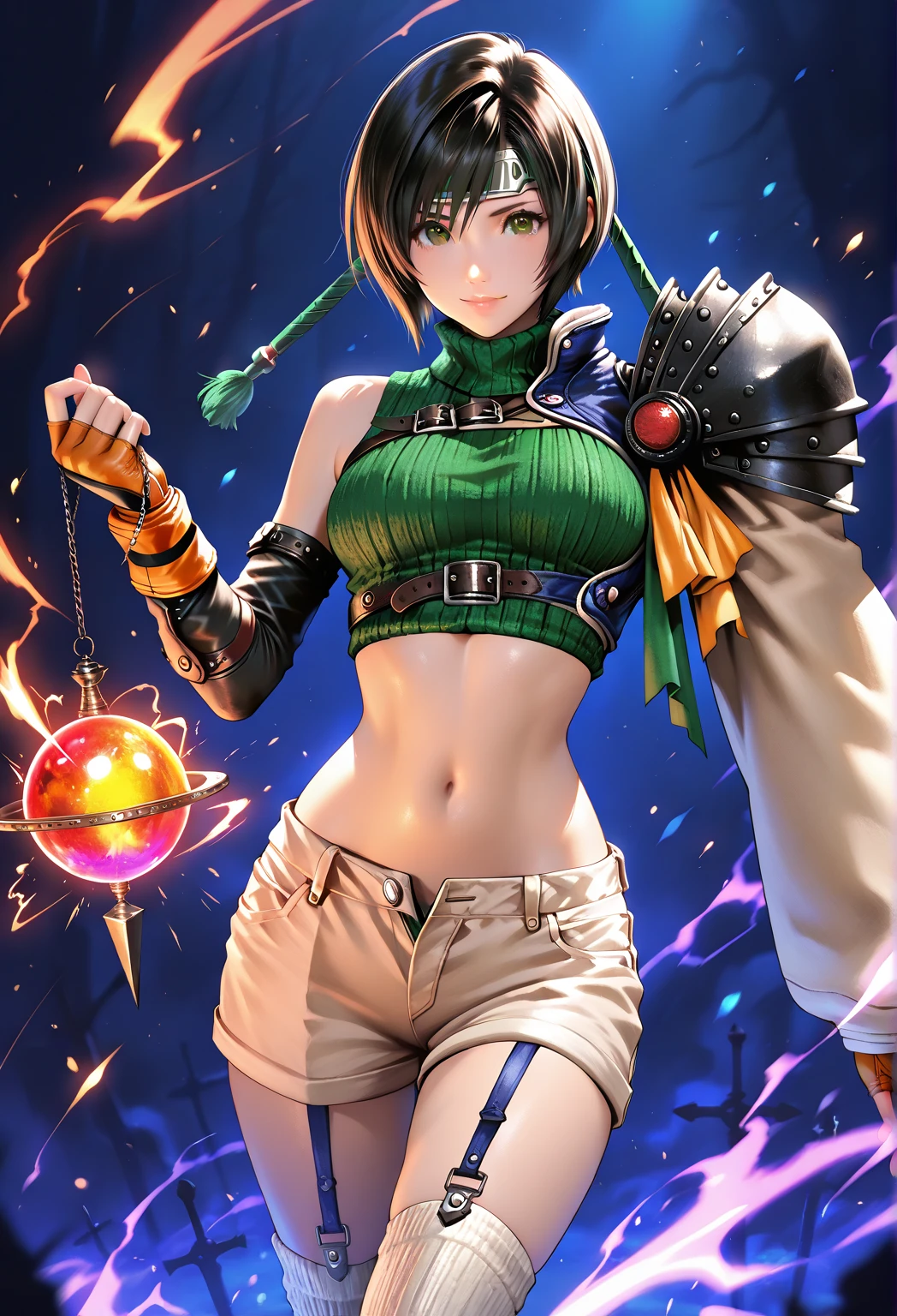 Description: A feisty and confident girl with fiery red hair, vibrant green eyes, and a charming smile. She dresses in punk-inspired fashion with unique accessories.
Personality: Aiko is fiercely independent, spirited, and never backs down from a challenge. She has a strong sense of justice and fights for the underdog.
Abilities: Skilled in parkour and acrobatics, specializing in close combat using a pair of electrified gauntlets.