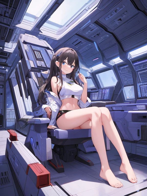 4K Ultra HD,8K、Highest quality、naked足、Representative works, Best Quality、Sitting,masterpiece、Highest quality、1 girl,topless、NSFW、naked,Highly detailed face、Highly detailed eyes、solo、No clothes、Full nudity,Mastepiece, pretty girl,Detailed eyes,Serious face,Toe,highlight, Lighting Effects, Shine, Realistic Background, flower, Light of the sun, Cute Feet、Spread your legs ,naked足で見ることができます、Spread your legs、Bottom of the foot、Angle from below、Sole