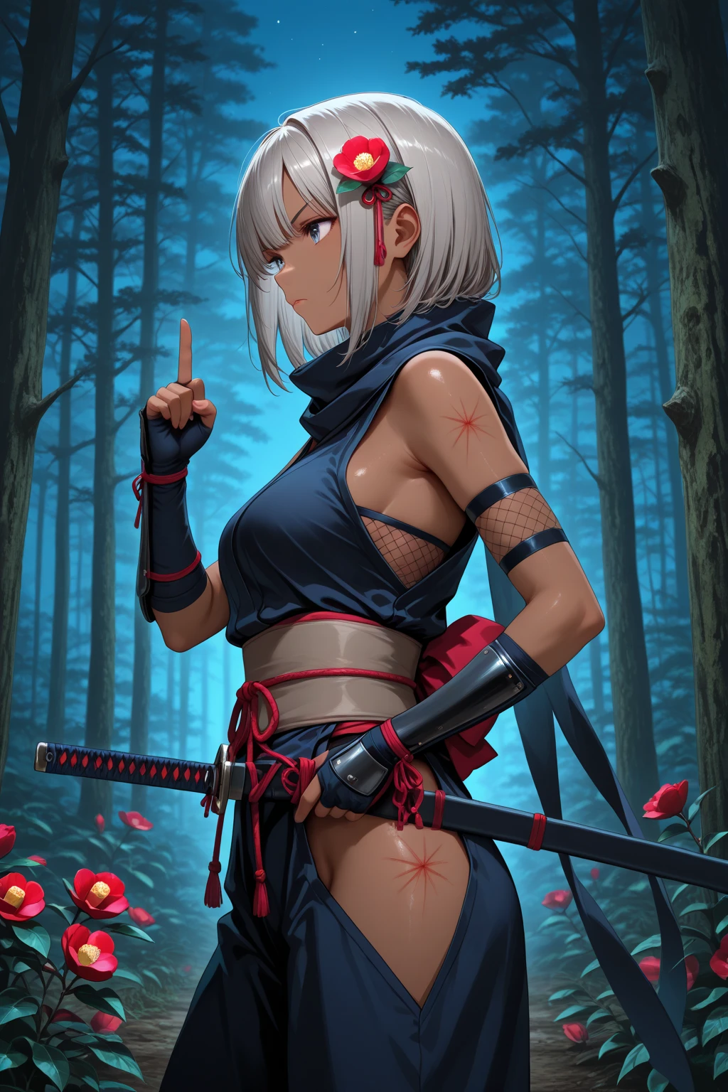 highest quality,masterpiece,Fantasy,Female Swordsman,She takes off her clothes and seduces me,Completely naked,Pussy,Nipples,Large sword