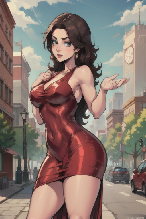 3 girls, 16 year old looking light skinned African American , with box braids, glasses, huge big , big thick ass, cute, sexy, beautiful face, wearing sparkly red dress, clear colored high heels, wearing ring earring, taking pictures in front of red lambo, 4k quality, night time, beautiful stars in sky, make up on her face, school prom,