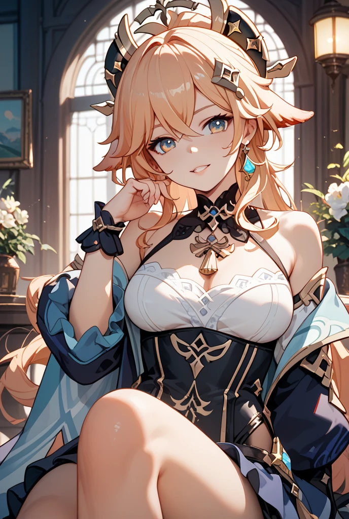 best quality,Amazing,beautiful detailed eyes,{an extremely delicate and beautiful girl},finely detail,Depth of field, torso view, kogal gyaru girl