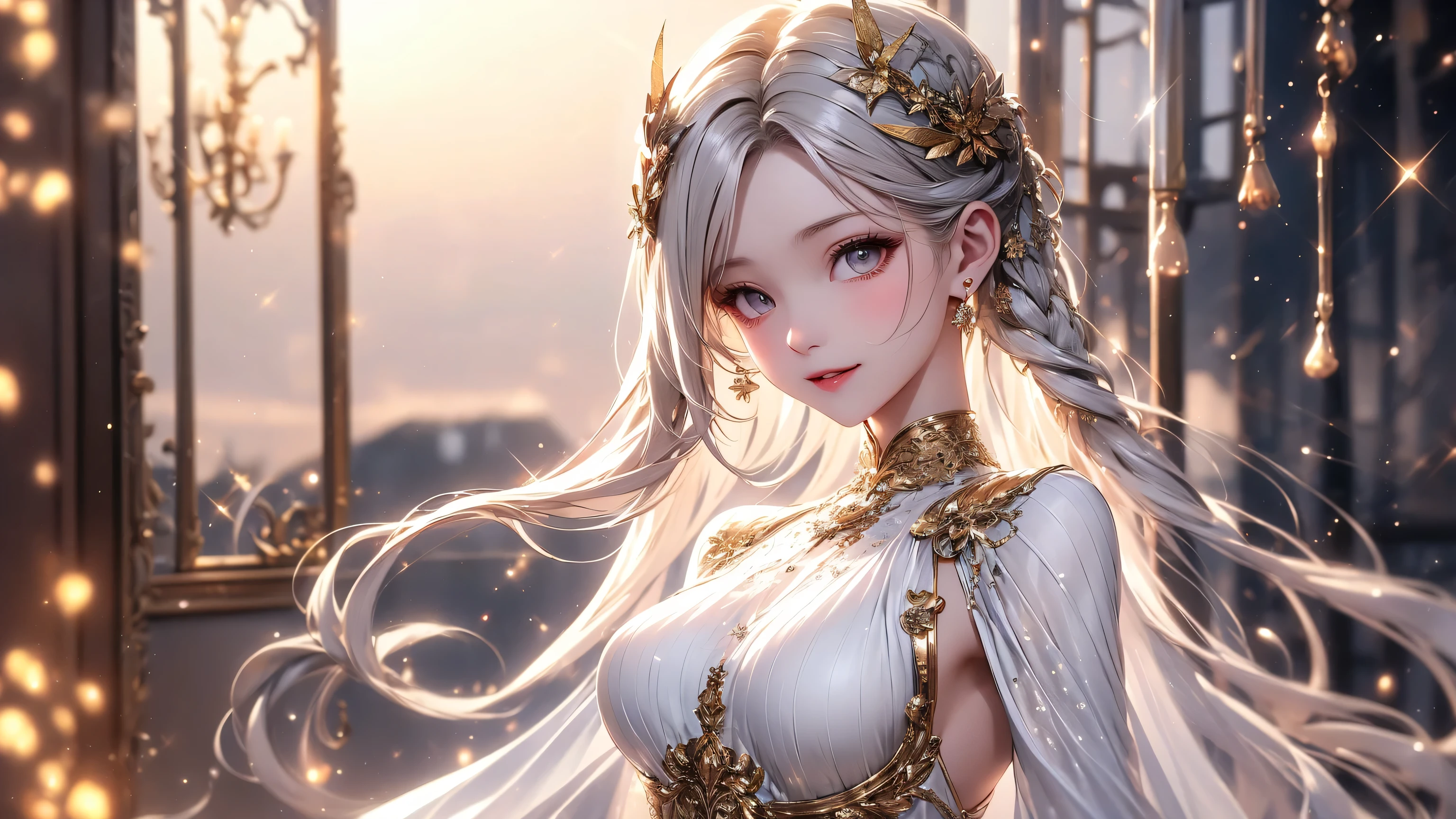 女性被rope,tied hands((Perfect female image)),Tortoiseshell binding,white hair,Yellow eyes(A horizontal blue light in the left eye),Become a,,Thin waist,Chinese God,looking at the audience,Tempting的姿勢,Sexy pose, Tempting, clean, Beautiful face,Outrageously long hair, (Huge breasts, Breast protrusion, edema), Radiant skin, Skin dents, Delicate pattern, intricate details, (Rich:1.4),被rope,tied hands,Sketch by Joseph Bowler,pixabay,concept art,戴上handcuffs,rope束縛,chain on hand,Cross your hands,chain on hand斷了,rope和鐵鍊,rope,shackles,Wearing shackles on hands,handcuffs,Arms wrapped,White bandage wrapped around fist