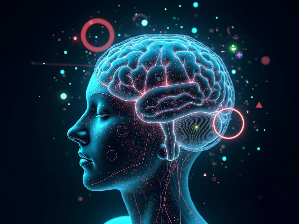 Human head ,mind being opened , by futuristic key , key to knowledge , curiosity key , with vibrant colors , bright coloured , com tons de vermelho , brain explosion , unlimited key , information brain , psyshedelic