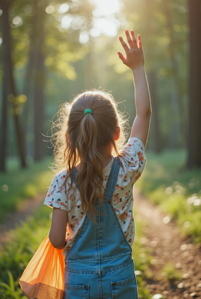 a close-up of a blonde child with long hair, BIG BALL OF electrified ICE IN HANDS. Smoke green.