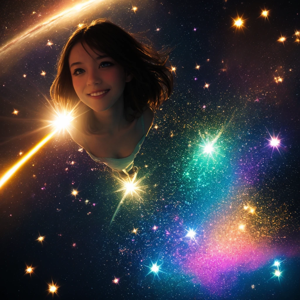 Create small stars or sparkles around the sun to emphasize the theme of positivity and energy. I don't want people to be there