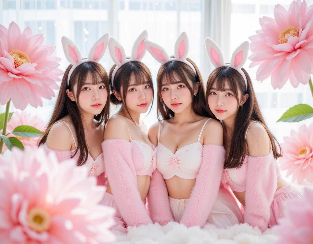 Several girls sitting on the sofa with their hands up, Beautiful fece女子, trending at cgstation, blog-photo, Cute:2, exclusive, wining, stylish pose, Happy!!!, sakimichan, Eyebeads, godesses, by Sengai, Cute girls, Elegant Pose, けもの, grand!, Beautiful fece、a gorgeous、doress