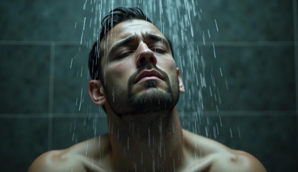 Chris Evans in shower