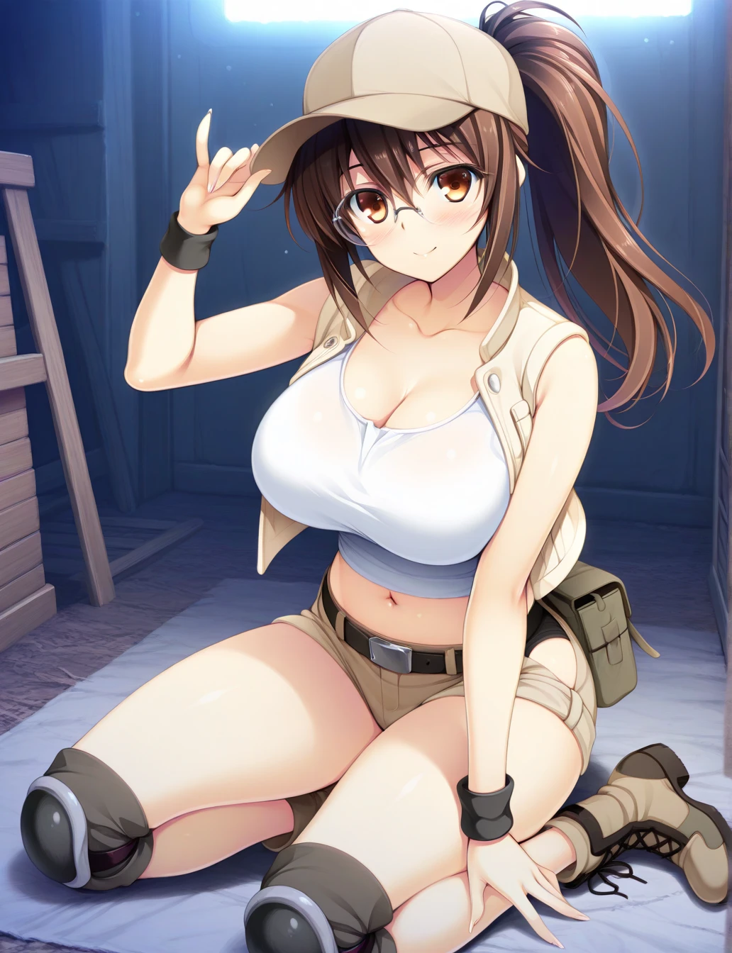 arms back, restrained, leaning forward, (masterpiece, premium quality: 1.2), she, borrow, 1 girl (Chizuru Mizuhara), brown hair semi-long hair with slightly shedding bangs, brown eyes, anxious face, looking at the camera, in a dark basement, eerie cold atmosphere cobblestones, big, ((wearing torn medieval full body ?????? armor))), ???? white shiny big, large cleavage, copious sweat on the body, blush, hollow in the ?????, tied behind with a rope, ?????????, ?????????, chained, large, hands chained, shackled, shackled, slave collars, chains around the neck, dark fantasy, ?????????, M-shaped ?????????, tied behind the hands with a rope, silver chain, ?????????, legs spread, hung with chains, pulled up by chains, ?????? open, large, It's about to spill out of the costume. Restraint, slave, collar, contempt, medieval ?????? armor, tears, mature adult, charm, obedience, shiny skin, shiny, (sweaty: 1.3), exhausted,