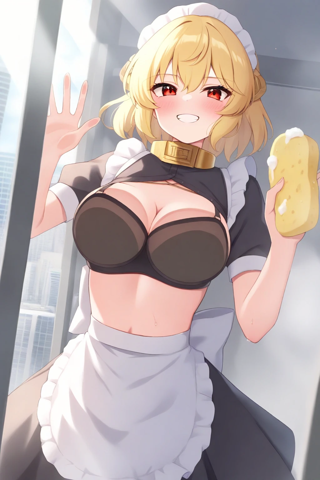 Naruto Uzumaki, kimono, e Cup breast, lace, garter belt, mini skirt, choker