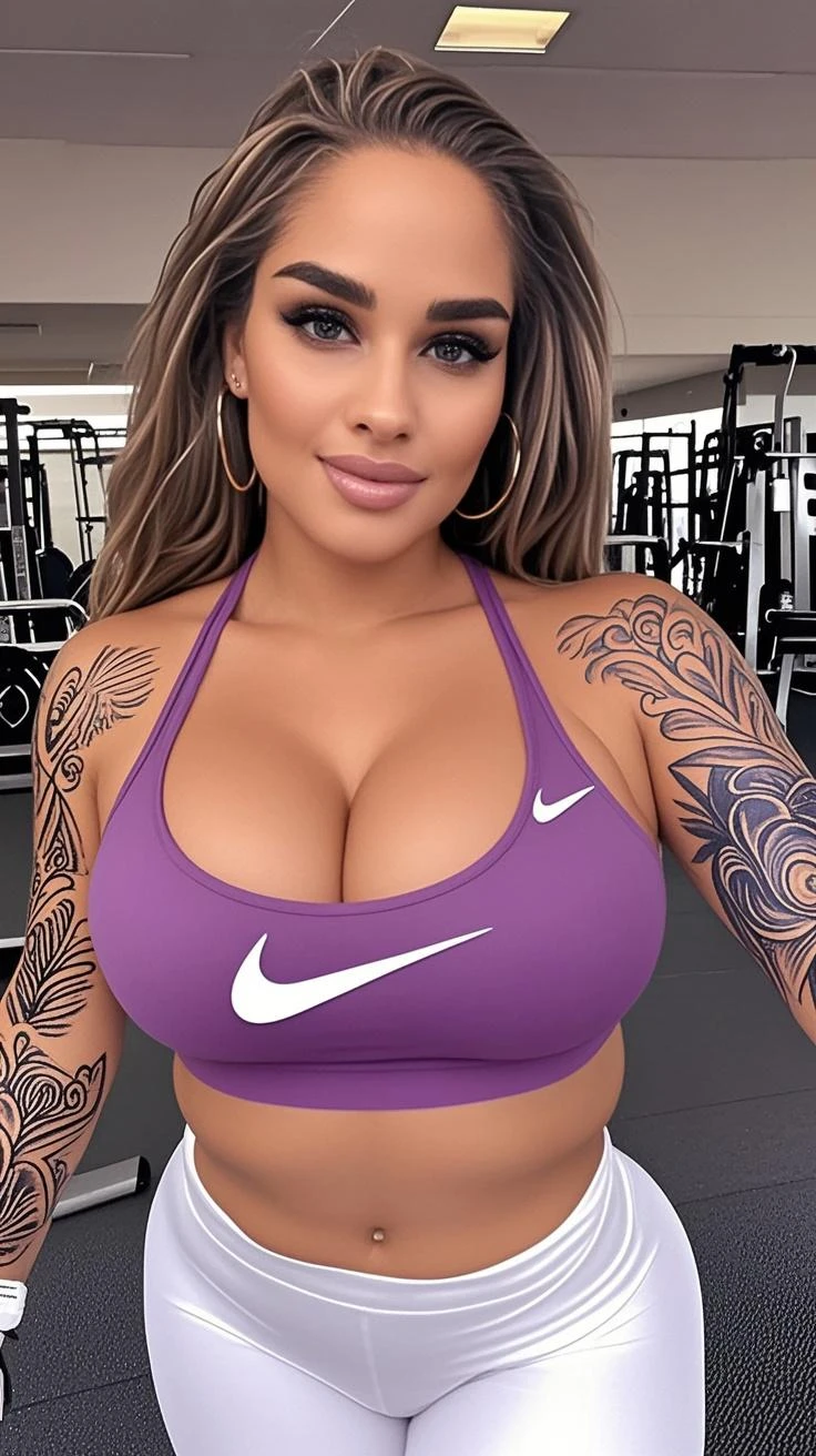 beautiful 21 year, pink hair American college girl, in purple volleyball uniform, very skinny, slender abs, outside on track field, ((slim, petite)), photorealistic, photo, masterpiece, realistic, realism, photorealism, high contrast, photorealistic digital art trending on Artstation 8k HD high definition detailed realistic, detailed, skin texture, hyper detailed, realistic skin texture, armature, best quality, ultra high res, (photorealistic:1.4),, high resolution, detailed, raw photo, sharp re, by lee jeffries nikon d850 film stock photograph 4 kodak portra 400 camera f1.6 lens rich colors hyper realistic lifelike texture dramatic lighting unrealengine trending on artstation cinestill 800, rachel cook, full standing in the gym, in front volleyball net, facing camera,