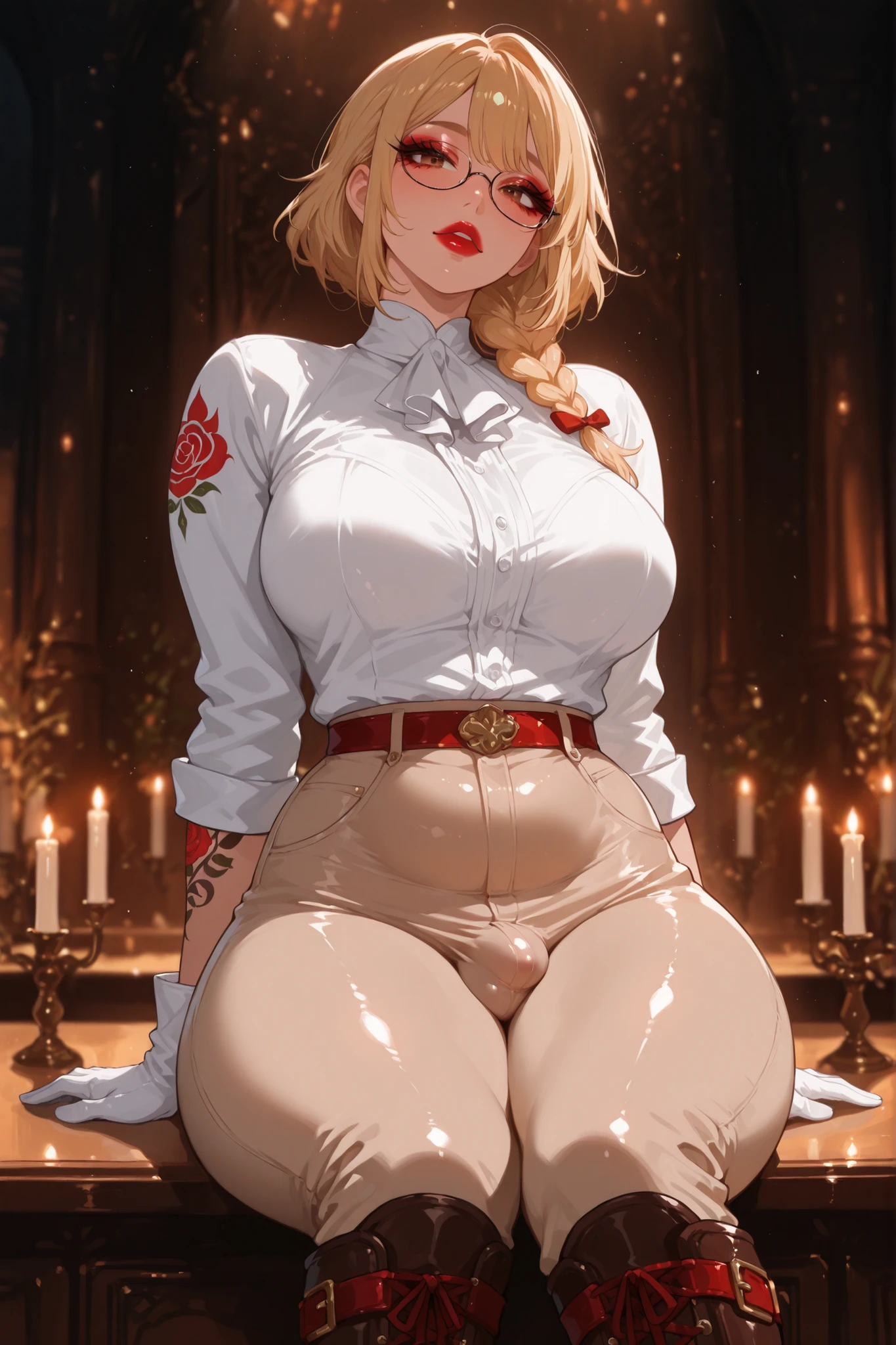 1 girl, alone, Young girl, YOUNG, Rome at the bottom, Renaissance, rome, Very detailed, Realistic long-term photography., 4k, Clothes, poca Clothes, wide, long hair, by rubio, blonde hair, green eyes, Green eyes, Breasts grandes, Breasts, big breast, Breasts, hood, hood, stockigs, socks, white stockings, socks blancas, How, Semen, How in face, How in mouth, facial, oral, Bukkake, NSFW, +18