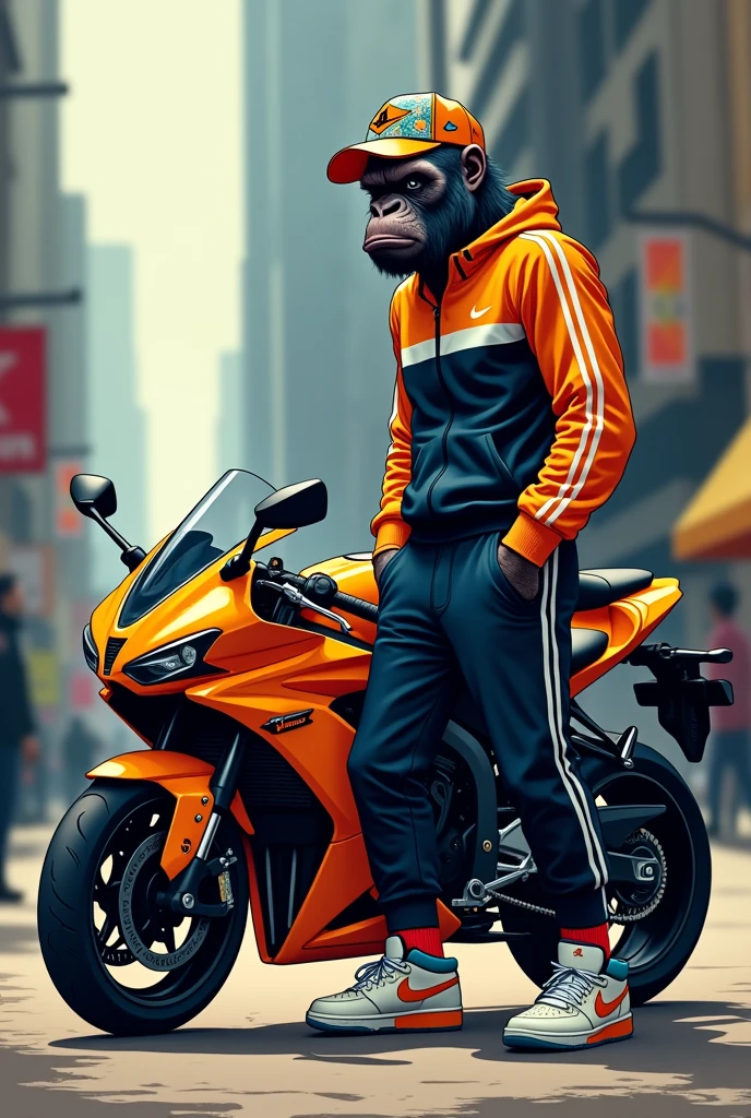 A rabbit with sphere shaped face and redish small eyes and with six pack abs that rabbit will sitting on Mahindra Thar and that colour is black and background with neon lights and sky is in light blue color and that rabbit contains bottom with a jeans and shoes