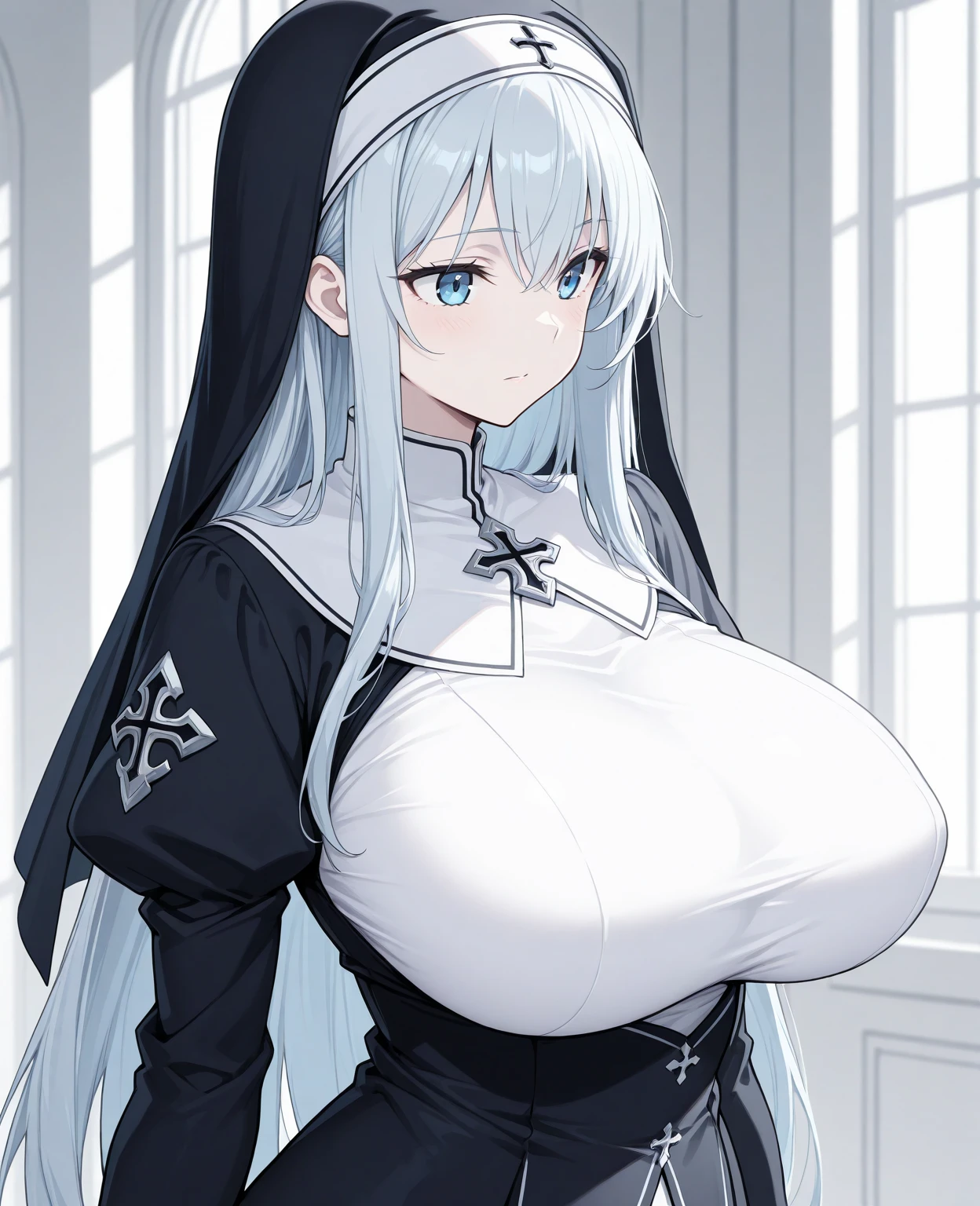 1boy and 1girl, girl's spread arms, grabbing breasts, grabbing from behind,grabbing another's breast,黒髪,ミニスカート、裸