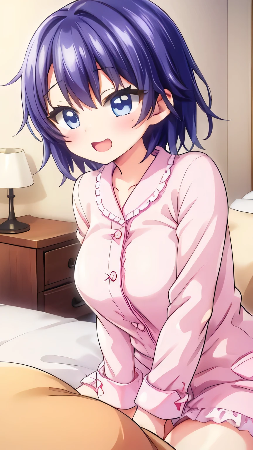 ( very detailed CG Unity 8k 壁紙),(masterpiece), (top quality), ( very detailed), ( BEST ILLUSTRATION ),( best shadows ) girls, pajamas, having fun, three, cheerful atmosphere