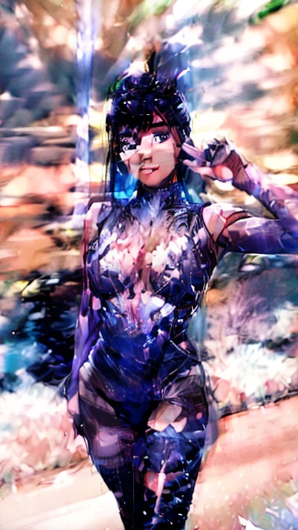 ultra-detailed, Explicit, Beautiful body, Beautiful Nose, Beautiful character design, perfect eyes, perfect face, ultra highres, 4K, beautiful legs, perfect legs, Nice hands, Perfect hand, Masterpiece, Best Quality, Highly detailed, illustration, absurdres, street fighter, doll suit, shadaloo doll, dollsuit, expressionless, blank eyes, looking at viewer, red gloves, emotionless, black latex, corrution, mind control, female combatant, full body, hypnotized, unhappy trance, full body suit, ribbed bodysuit, both arms at side, obey, perfect female body, extremely glossy latex, hypnosis, hypnoLora, empty eyes, Mind control device, poses, submissive_pose, Slave, hat, necktie, stand up straight, standing, standing at attention, hat, necktie, belt, latex, ribbed bodysuit, thighhighs, garter belt, Fighting Stance, extending the right arm from the shoulder into the air with a straightened hand, saluting, military, military saluting, salute, thigh boots, Yu-Gi-Oh!, 1girl, solo, animal ears, blue hair, blue eyes, cat ears, tail, cat tail, Ni-Ni the Mirror Mikanko