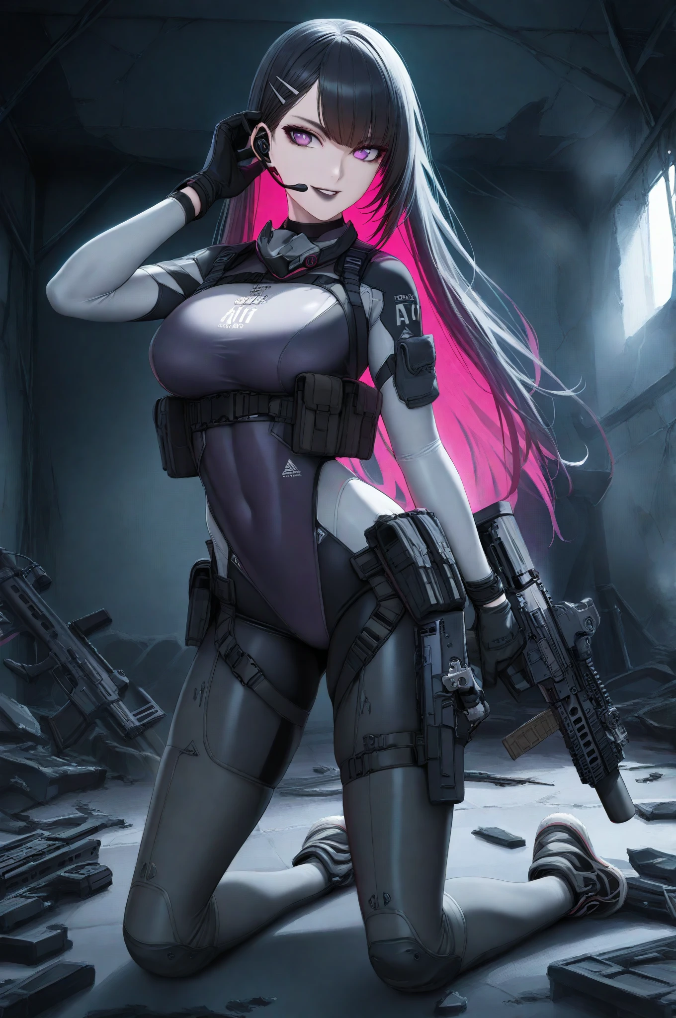 Highest quality、rape、Captured by mutants、Surrounded by mutants、defeat、Beautiful woman with very long purple hair、White Armor(Medium breast、Off the shoulder、No sleeve、No elbow pads、Belly button、High Leg、Exposed thighs)、White Armorのブーツ、Tears overflow、Frightened expression、Fleeing 1:5、Attacked by mutants 1:5、Many violent mutants 1:5、The mutant grabs the woman's arm. Mutant attacks from behind、Mutant grabs leg、Mutant Swarm 1:5、darkness、another world、Dark fantasy、Pitch black hell