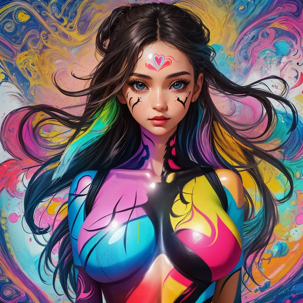 uma mulher linda e sensual black hair, hair bobbles, wince, longeyelashes, solid circle eyes, light smile, ear blush, fang, de pernas bem torneadas e abertas, Surrealism, drop shadow, anaglyph, stereogram, tachi-e, pov, atmospheric perspective, 8k, super detail, ccurate, best quality --auto --s2