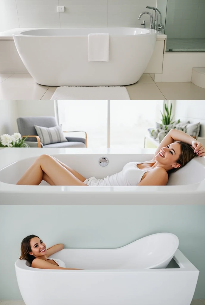 Woman in the bathroom