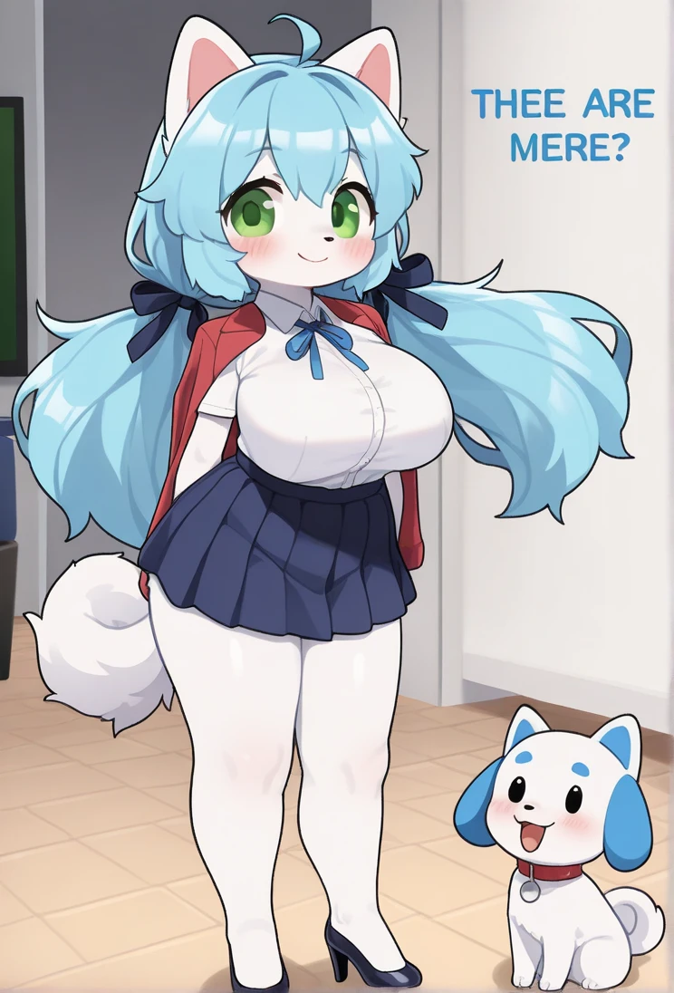 Light blue furry