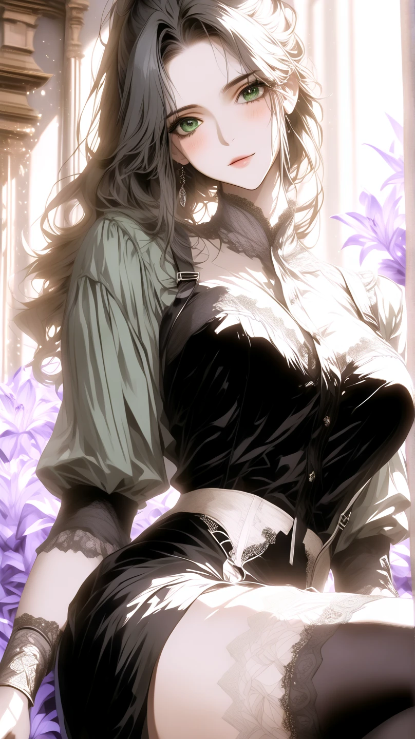 Best Quality, (Background Details), High Contrast, Very Beautiful Woman, Detailed Original Illustration, Functional, Ninja, Ninja Costume, Black Hair, Delicate Face, Charm, Badass Girl, Sexy, Real Breasts, Crazy Smile, Crazy Eyes, Black Background, (Black Background: 1.4) Monochrome, Black and White Picture
