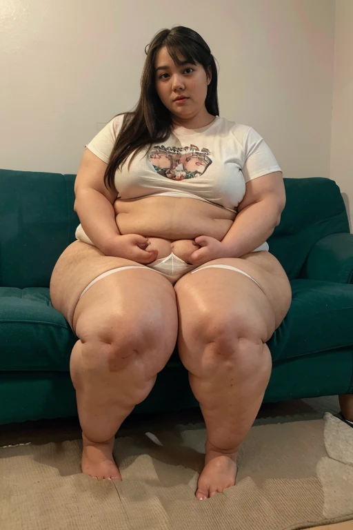 (((Photo Composition))), gravure, highest quality, Very detailed, Realistic, Very detailedskin, Perfect Anatomy, (Japanese MILF),80 years old, big breasts, Mature Woman, Sexy, Chromo White Skin, View your viewers,(((obesity))),(Double chin),((Big belly)),Thick arms,thick upper arms,Thick legs,fat girl,long hair,Facial wrinkles,make up,((brown hair)),(dress shirt),(wet skin),bath,shower,white panties,open leg,((open clothes)),show panties