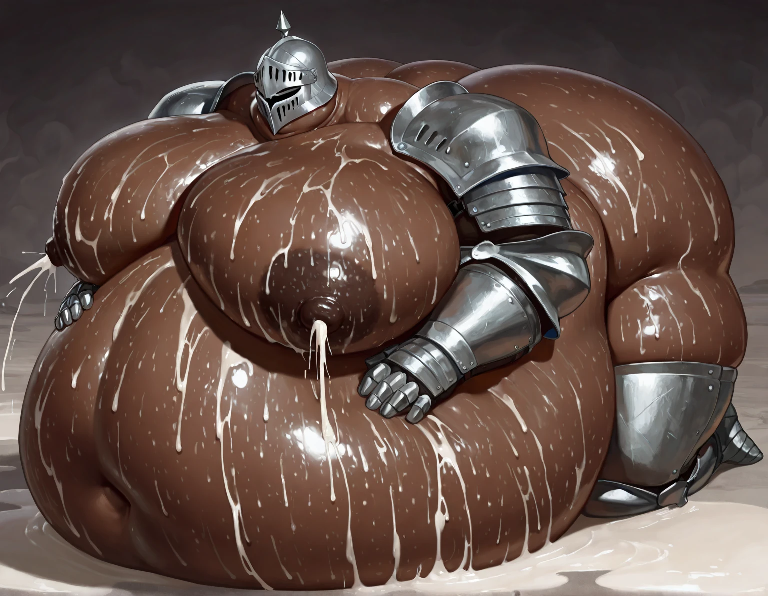 exveemon,Character action clothes：独奏, male anthro ), (), ((corruption)), black glowing liquid，（((liquid_latex, , rubber:1.2)，,black latex，goo transformation，(gooey)(cave)
figure：
figure： 1 tail, , (<3), ,, ,(hyper muscles:1.2),(hyper pecs:1.2)(big penis:1.4)(balls:1.5)，,(black glowing cum:)penis picture quality details：unreal engine,perfect light，detailed, photorealistic, 4K, HD, , , , good anatomy, , (), ,huge testacles, high quality, best quality, concept art, photorealistic, octane yields

(s)(nipple rings:1)，sleep
