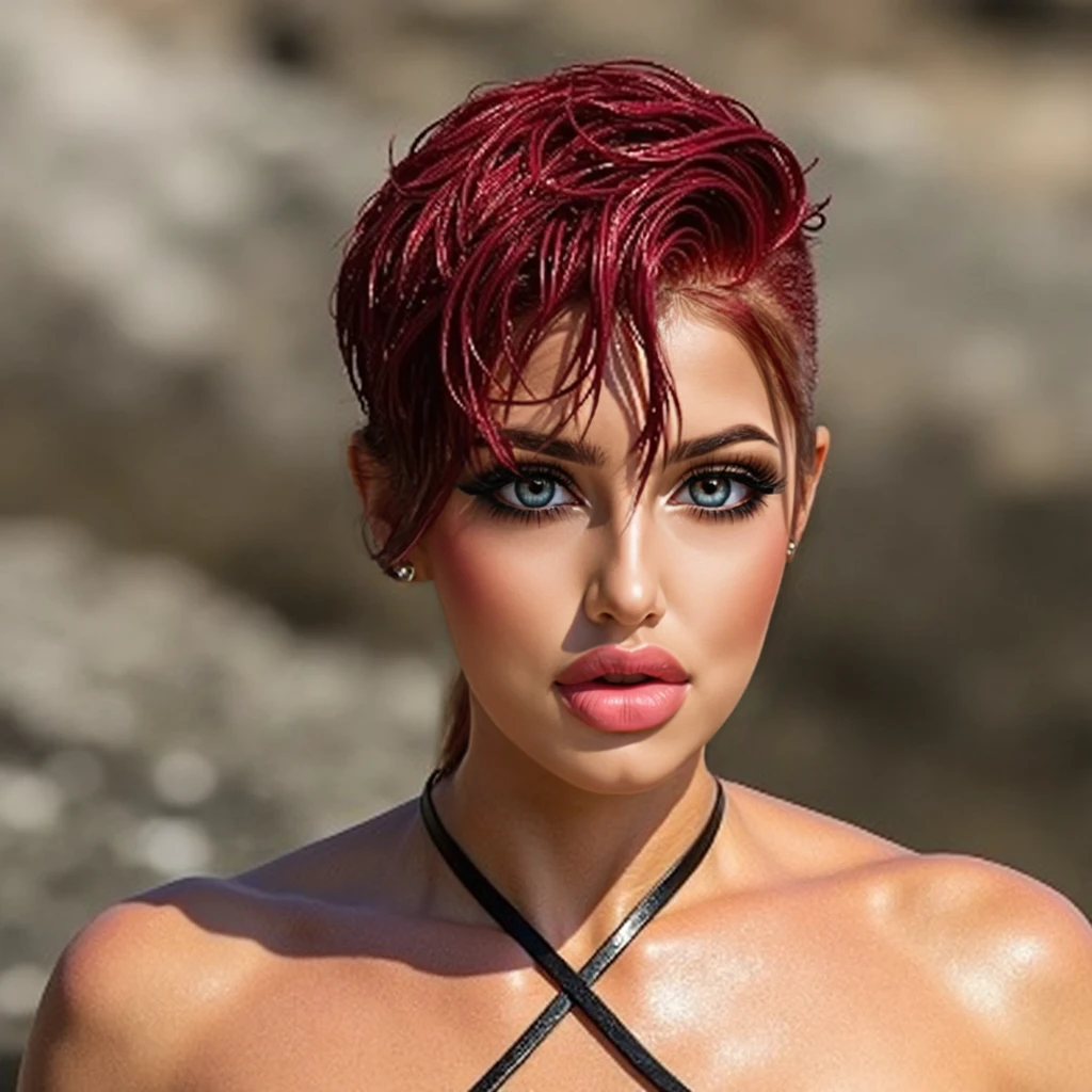 best quality,professional,highres,big and regular breasts,sexy,blushing,detailed eyes,undressed,naked,NSFW,face and torso,portrait,soft lighting,vibrant colors, very detailed faces, brown hair, bust, , Big round glowing blue eyes, The most beautiful face, big and regular breasts, NSFW, red blush, ((layered haircut, medium: 1.2)), slim abdomen: 1.2, detailed eyes, sexy, undressed, naked, open mouth, legs spread, Vaginal insertion, legs spread, orgasming, in the desert, glossy skin, sweaty, lying in the sand