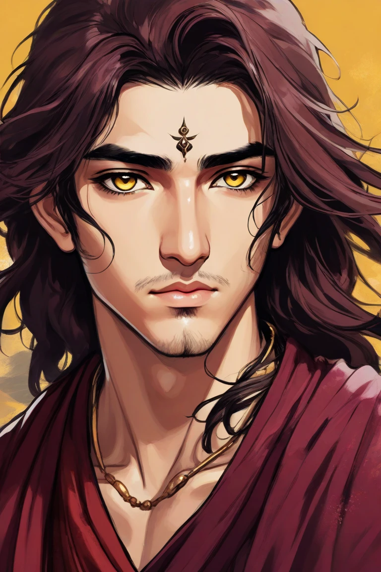 Handsome two-dimensional ascetic high cold avatar