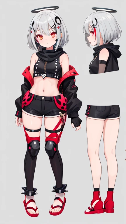 (kosetsuminobe:1.2), mask, (masterpiece:1.2), red eyes, (detailed eyes:1.3), best quality, long hair, grey hair, (full_body:1.1), (1girl:1.1), ahoge, red eyes, streaked_hair, (ninja mask:1.2), ninja equipment, fishnet_top, gloves, thin, tall, small breasts <lora:kosetsuminobe:1> <lora:SD15_noise_offset:0.7>