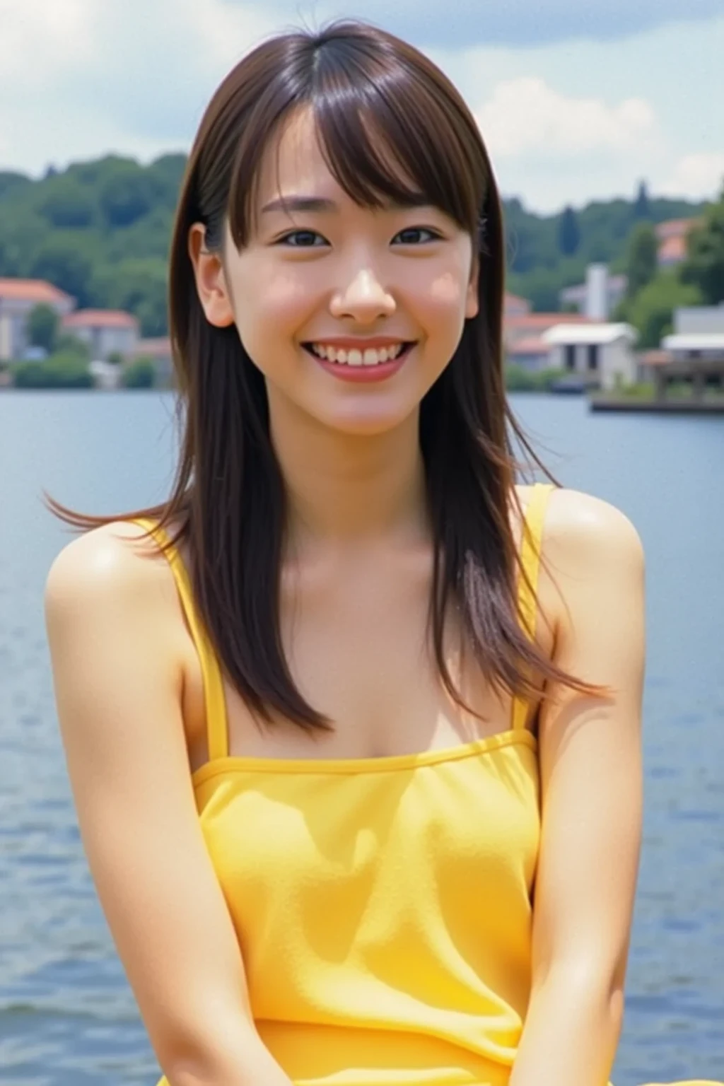 Masami Nagasawa、Japanese、woman、smile、Cleavage、bikini、Observe the audience