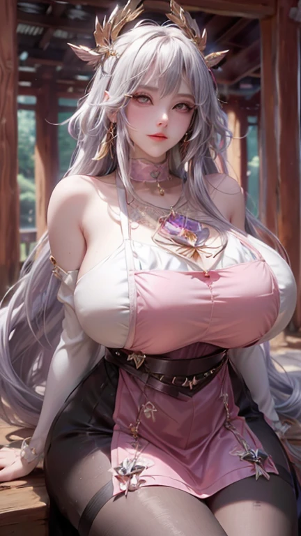 (MILF)、Beautiful woman、(40 years old）、majestic queen、In the palace、（big breasts, giga breasts）、Wearing a richly decorated mysterious veil、(sexy swimsuits:0.7)、put on silk gloves、Full-length, voluminous pieces decorated with mysterious embroidery and jewels.、Wearing mysterious gorgeous jewelry、She is wearing a gorgeous hair ornament that sparkles with mysterious jewels.、blush cheeks、With a bewitching smile、showing cleavage, Looking at Viewer、perfect hands