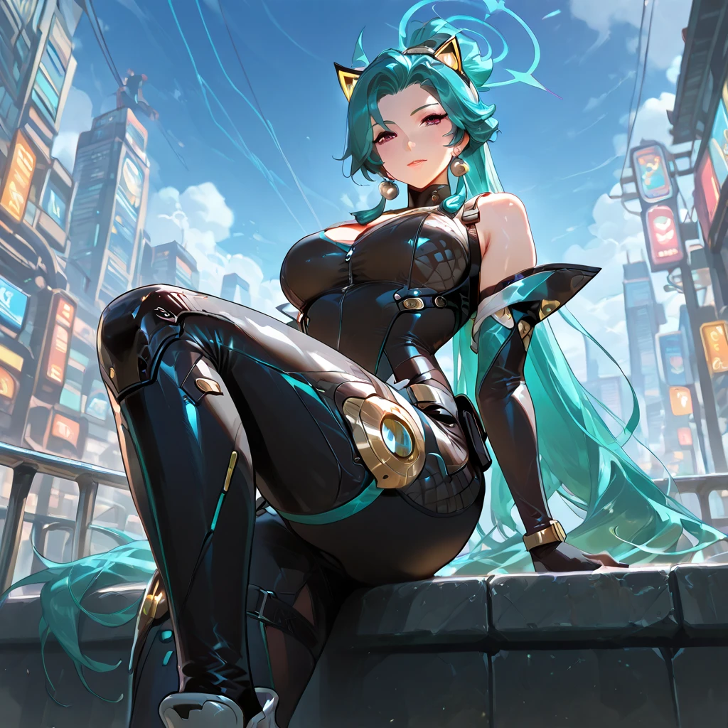 (otherworldly, otherworldly atmosphere, otherworldly appearance), highly insanely detailed, masterpiece, top quality, best quality, highres, 4k, 8k, RAW photo, ((ancient egyptian theme:1.2)),
(long_hair, long hair, random colors hair, glowing hair, hair over one eye, long messy hair),
(eyelashes, eyeliner, eyeshadow, eyelashes),
collar, earrings, jewelry, necklace, armlet,
tentacle, (underwater), nsfw,
Homestay, Resort, Guest House,
building, structure, still life, swirling energy,
action pose,
((((ultra illustrated style:1)))), best animated, ray tracing, global illumination, between breasts, 1girl, solo, outdoors, blush, leotard, pantyhose, smile, closed mouth, black necktie,
<lora:between breasts-000009:0.9>, <lora:Hoshizaki Ao_07-000006:0.5>, (fantasy world)