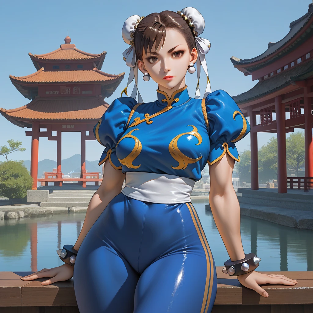 Sexy chun li usando un babdoll, double bun, black hair, brown eyes, Ara-Ara
chinese clothes, micro bikini , spiked bracelet, bun cover, earrings ,
standing, tetona, con cintura delgada, enorme trasero, smile, sash,
chinatown, noche,
(insanely detailed, beautiful detailed face, beautiful detailed eyes, masterpiece, best quality),solo,