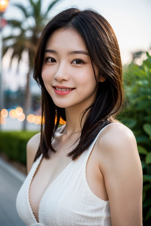 ((highest quality、8K resolution、master masterpiece、portrait:1.3)), Photoreal, 35mm film, 1 Japanese female,Beautiful woman, On the street in the daytime, wrinkles around the eyes, plump body,((sexy micro bikini:1.3)) , (city street: 1.3), jumbled background,look at the audience