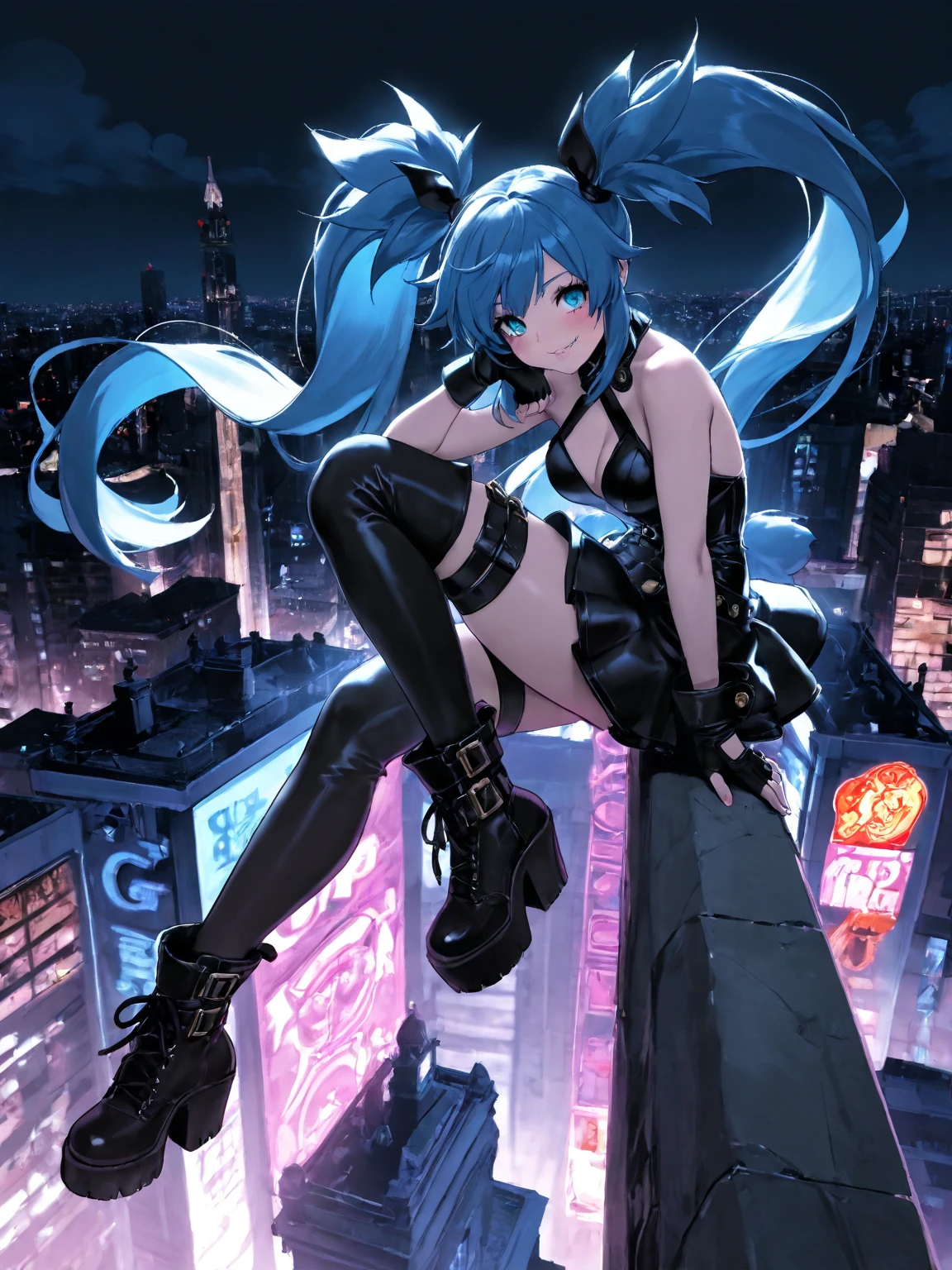 Anime girl sitting on a wall in a city with a phone, seductora chica de anime, Chica de anime cyberpunk, Chica femenina de anime cyberpunk, Badass Anime 8K, Anime Arte cyberpunk, Mejor fondo de pantalla de Anime 4K Konachan, Arte digital cyberpunk anime, arte de anime cyberpunk, Oppai cyberpunk, Estilo anime 4K, Fondo de pantalla de anime 4K, oil on canevas, brushstrokes, Smooth, Ultra high definition, 8K, unreal enginee 5, Ultra Sharp Focus,, ArtGerm, Roisch, nffsw, intricate artwork masterpieces, sinister, matte painting movie poster, Golden ratio, Trending on CGSociety, Convoluted, epicd, Trending on ArtStation, Highly detailed, Vibrant, production cinematic character render, Ultra high quality model