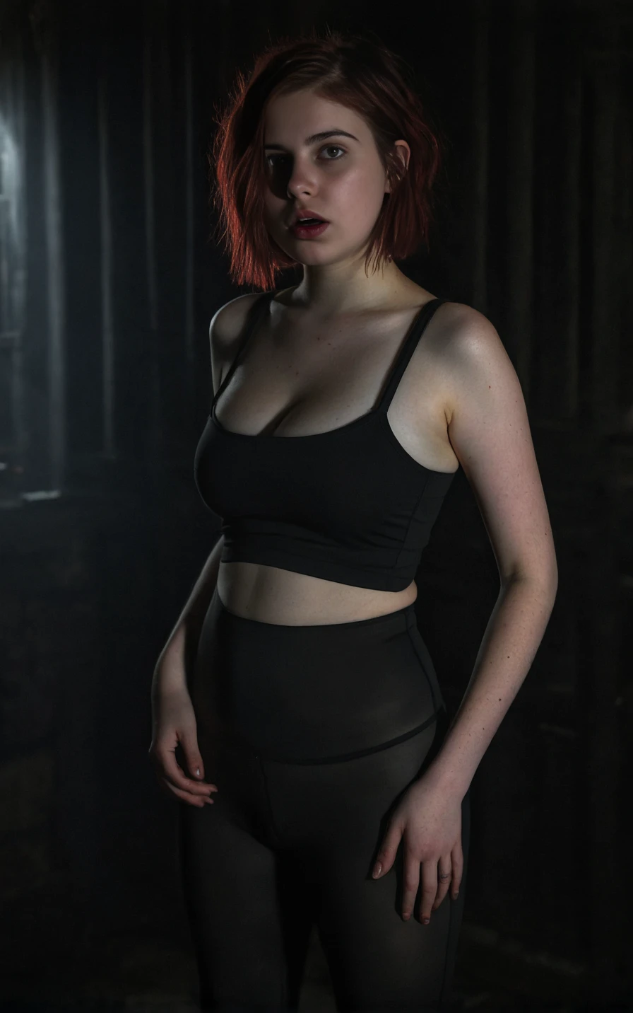 Young TENN GIRL, , Masterpiece, best quality, hi res, 8k, award winning Protrait, photography, redhead , LEGS SPREAD WIDE, LEGS OPEN, girl, beautiful face, 15 year old, ginger , petite, cute face, oval jaw, delicate features, beautiful face, lusty lips, blueish eyes, perfect slim body,SMALL ASS, perfect slim waist, MEDIUM tits, sensual look, PERFECT HANDS, THIGH GAP, PULL T-SHIRT DOWN, upper half body, tits, seductive, alluring, enticing, sexually provocative , black panties , black shirt, shirt tug, naked shirt, CINEMATIC