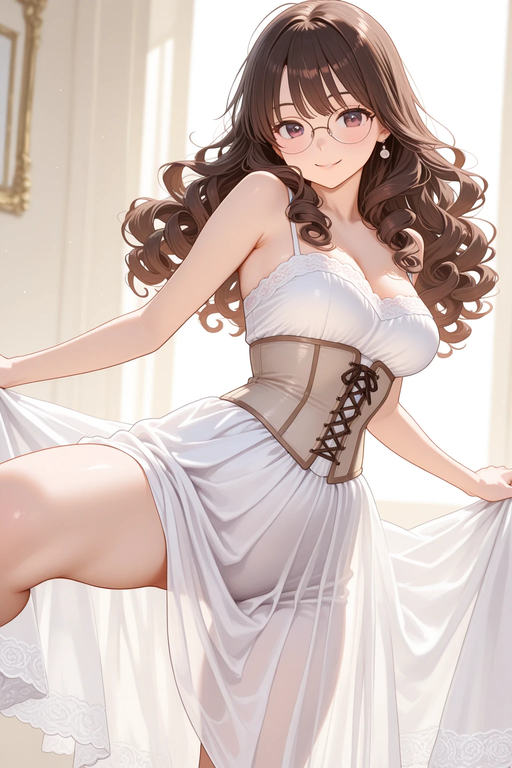 8k,超high resolution,(masterpiece:1.2),background Beautiful School,A big smile,Nice body,high resolution,Real,Fantasy,Light brown hair,Realな肌,Full Color、highest quality、Very delicate and beautiful,17age,(Shy laugh:1.2),Beautiful light,High-detail RAW color photos,Professional Photography,(Real、フォトReal:1.37),solo, whole body,A cute dress made of beautiful chiffon,Beautiful Face,Beautiful Lips,Long beautiful limbs,Narrow waist,Big Hips,