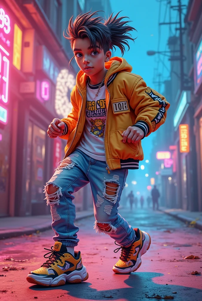 One boy hip hop rapar and background 🚗