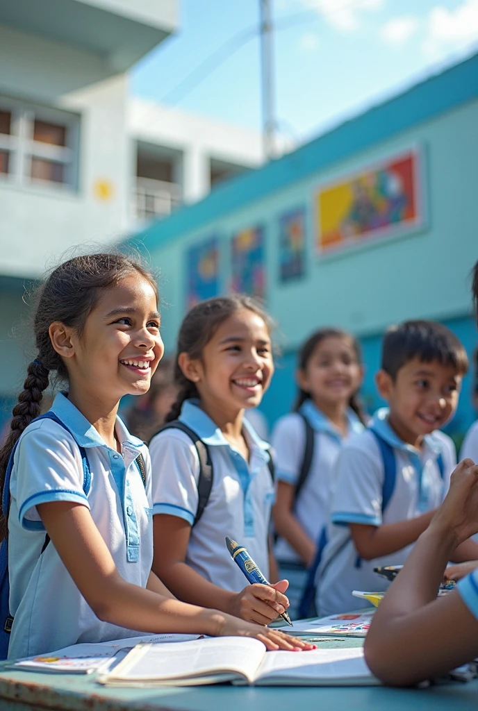 Children at school