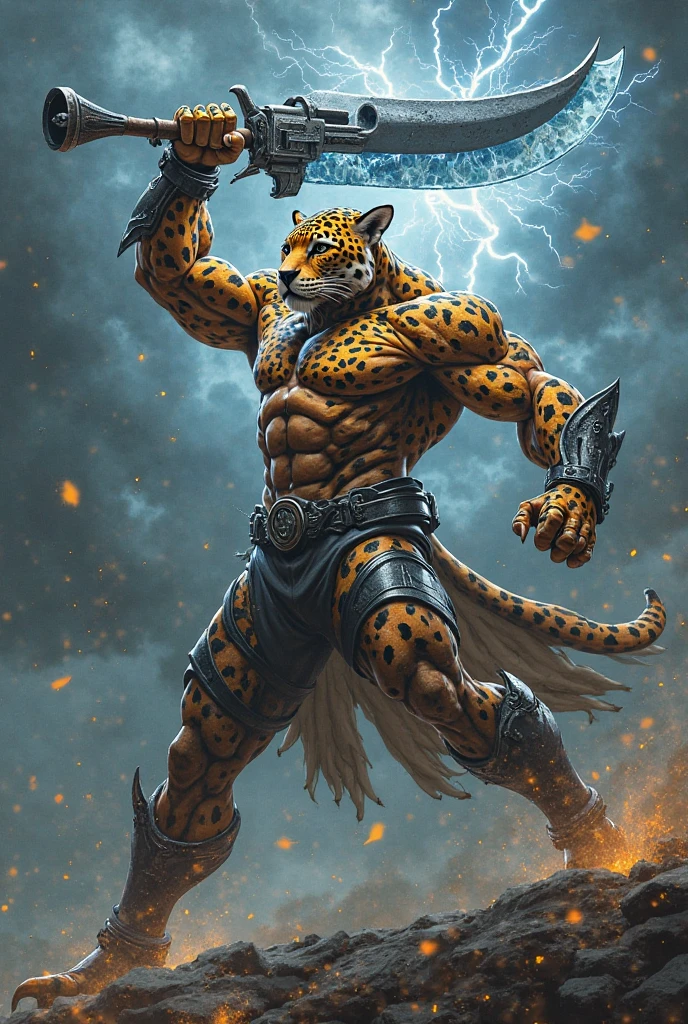 Man athletic physique, tattoos, tiger werewolf, dark skin, steampunk details, in the woods, art by Ralph Horsley, waves, digital art, style by Jean Baptiste Monge,
Bright, beautiful, explosion