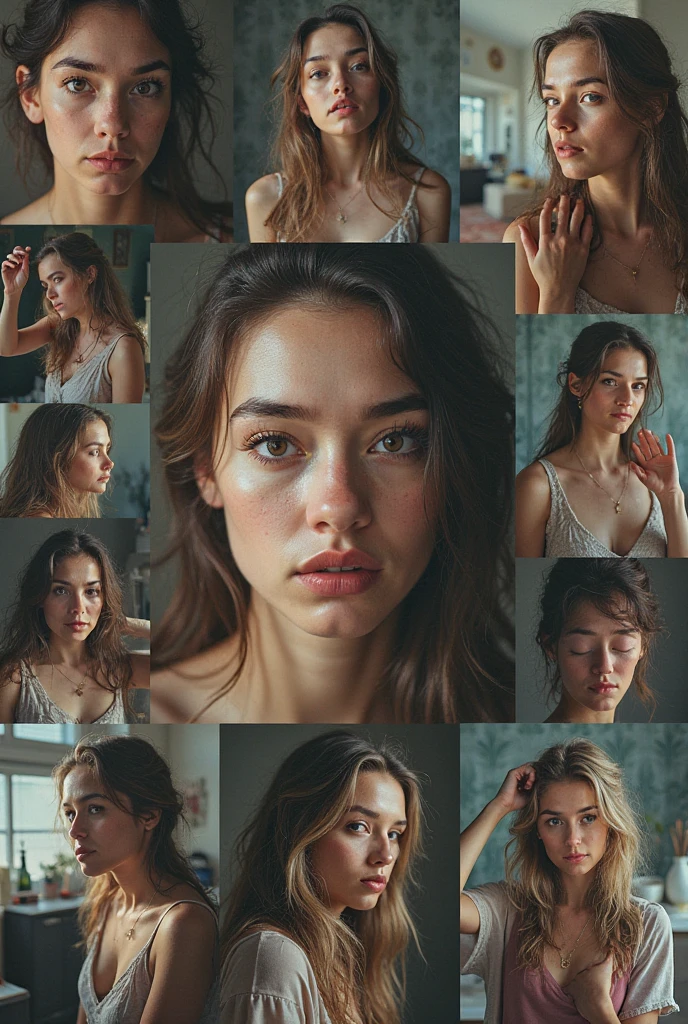 Make me a collage about differential calculus at least seven images 