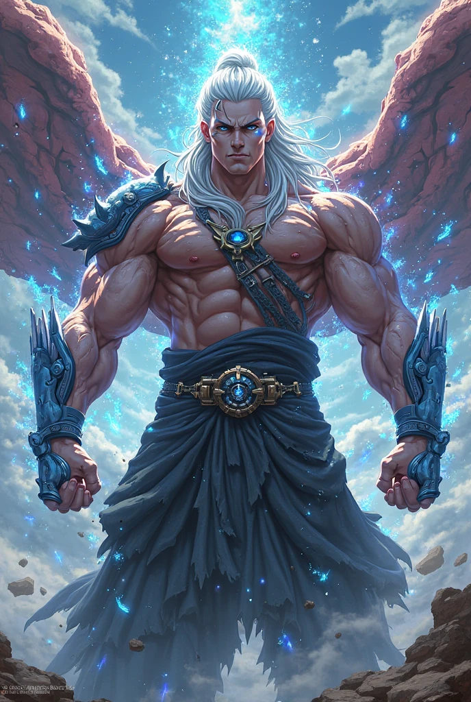 masterpiece, best quality, high quality,extremely detailed CG unity 8k wallpaper, (((MALE))) A young male muscle god, short white hair, red lines on her attractive face, elegant, very beautiful face, perfect face, youthful face, muscular cosmic god, shirtless, nude, attractive face, beautiful face, (detailled face) perfect muscles, huge, bodybuilder, transparent clothes, beads, stands in the center of a breathtaking white, black and gray nebula, illuminated by stars. 4K Fantasy Art, Detailed Fantasy Digital Art, 8K Fantasy Art, Fantasy Art Style, Elegant Cinematic Fantasy Art, Detailed Fantasy Art, Amazing Wallpaper, Epic Fantasy Art Style HD, Fantasy Matte Painting，Cute , Highly detailed 4K digital art, Fantasy art Landscape, Epic fantasy digital art style
