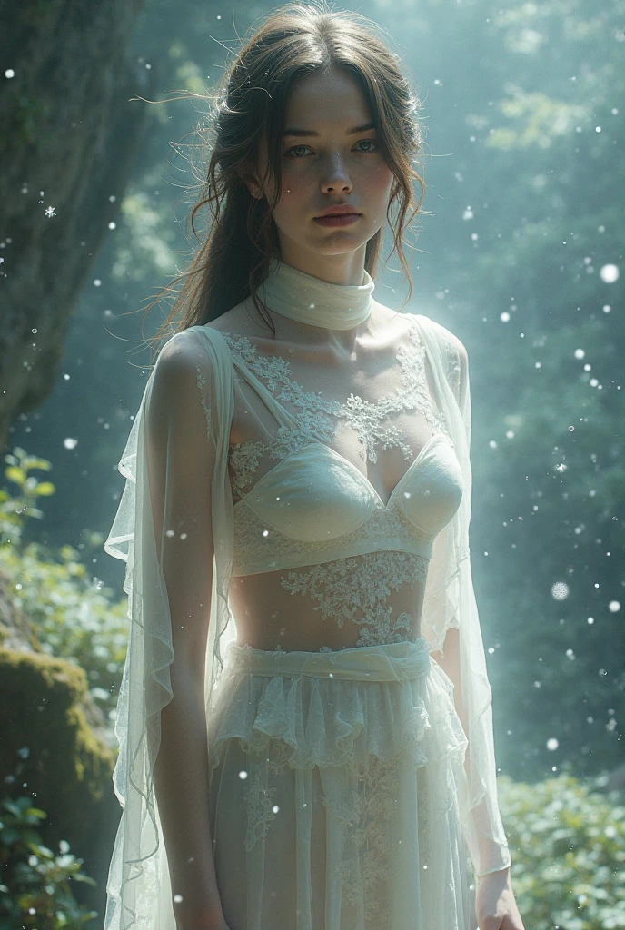 (Realistic:1.5), Photorealistic, RAW photo, Analog Photography Style, Depth of field, a beautiful woman, with hands tied behind your back, inside a river, scared, feared, 15th century, perfect body, (sexy:1.2), detailed photorealistic face, bioluminescense, natural shadows, warm filter, cinematic light, Professional photography, Canon F1.4, 16k quality