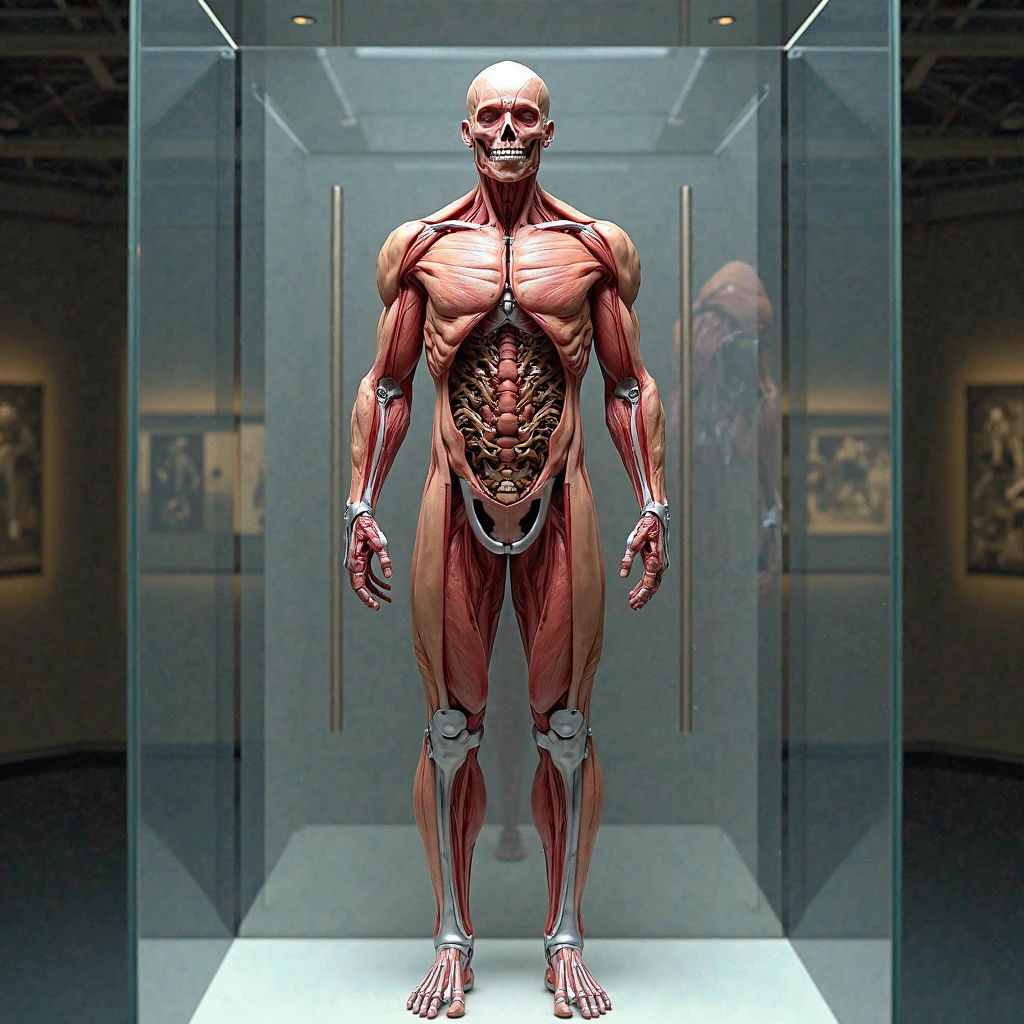 Powerful artistic vision of Anatomy Conceptual Interpretations of the Human Form, breathtaking masterpiece made by great artist, best quality, high resolution.  