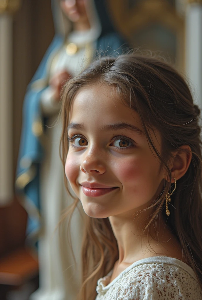 Portrait for young blind girl