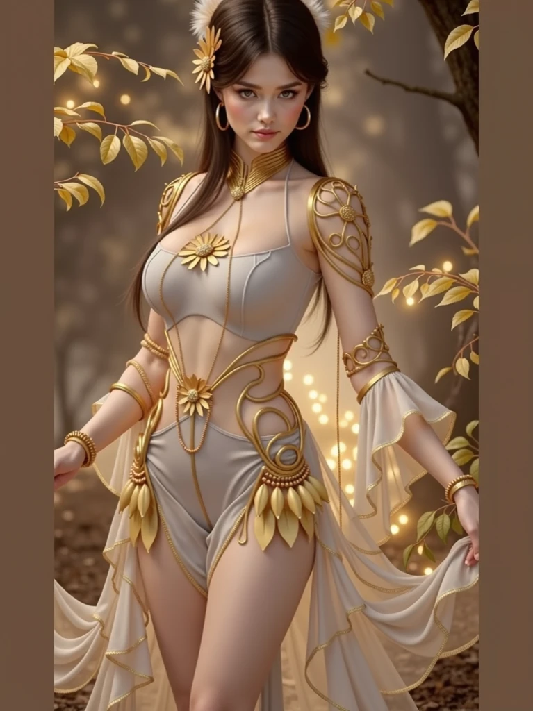 (best qualityer,high resolution,work of art:1.2),ultra detali,(realisitic:1.37) Woman covered in dripping honey,detailed facial features,glare eyes,sensual lips,long flowing hair flowing with honey,shining skin,glowing golden complexion, and shiny emphasizing curves,soft and perfect skin ,radiating with light through your body like a golden waterfall,slender and graceful figure,posing seductively and confidently,in the middle of a picturesque garden, vibrant flowers in the background, warm sunlight filtered through the trees,creating a mesmerizing glow,drops of honey suspended in the air,sparkling and reflecting light rays, rich golden tones enveloping the entire scene,creating an ethereal and enchanting environment,Stunning attention to detail in every drop of honey and flower petal,highly realisitic and immersive experience,portraying the beauty and sensuality of the moment.