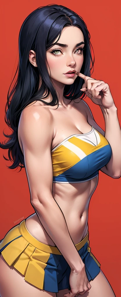 Alison Tyler vestindo um traje espacial justo branco de seda com detalhes em renda branca, ciberpunk futurista, (((corpo inteiro))) no painel de quadrinhos, corpo todo, bold lineart illustration comics, olhos azuis sedutores, parted lips, Corpo perfeito, curvado, Fitness, nsfw, ao estilo de Adam Hughes, (((obra prima))), (((adulto))) Explore retro-futuristic aesthetics, highlighting your confidence and skill. Noite da cidade grande, Blade runner 