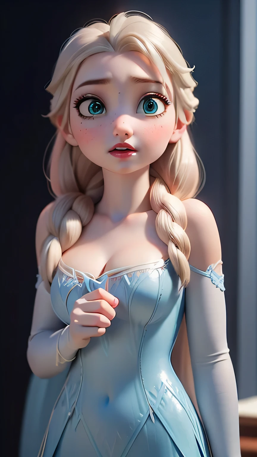 Young Elsa is very hot. busty. cutout. production.. 💗 💕 💮.  3